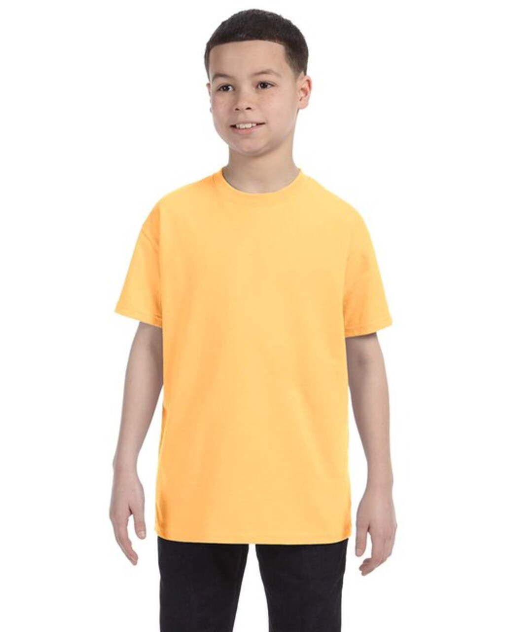 Gildan Youth Heavy Cotton Crewneck Short Sleeve T-Shirt for Outdoor Play & Custom Printing Cotton Tee